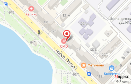 Медицинский центр CMD в Ленинском районе на карте