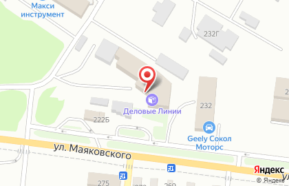 Интернет-магазин Уличные светильники на улице Маяковского на карте