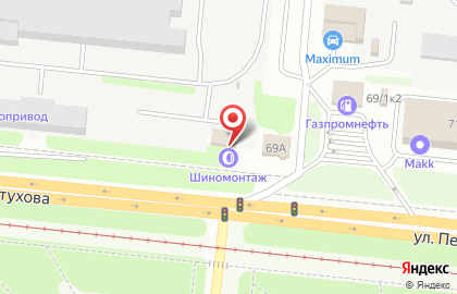 Шиномонтажная мастерская на площади Карла Маркса на карте