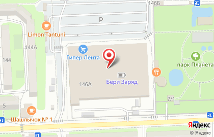 Гипермаркет Лента в Астрахани на карте