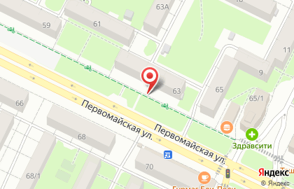 Магазин-халяль Бураевский фермер на Первомайской улице на карте