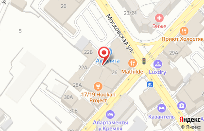 Техцентр Автолига на Московской улице на карте