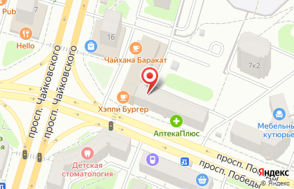 Магазин подарков Ларец на проспекте Победы на карте