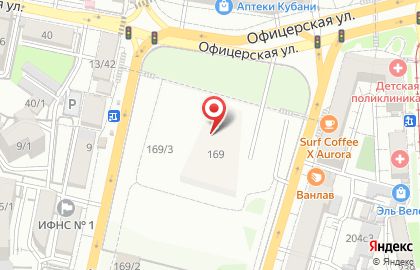 Кинотеатр Аврора в Краснодаре на карте