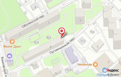 Участковый пункт полиции район Хамовники в Пуговишниковом переулке на карте