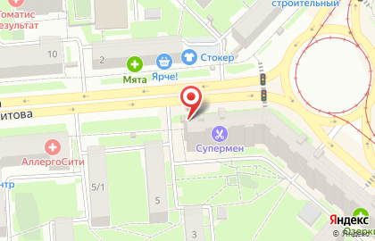 Киоск по продаже печатной продукции на улице Титова 1/2 на карте