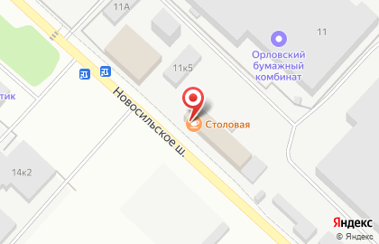 Столовая в Орле на карте