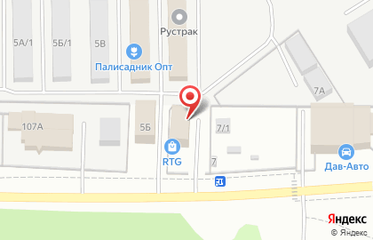 Торговая компания РТГ в Свердловском районе на карте