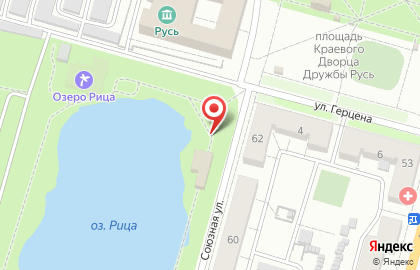 Парк отдыха Рица на карте