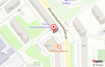 Магазин Великолукский мясокомбинат на Интернациональной улице, 22 на карте