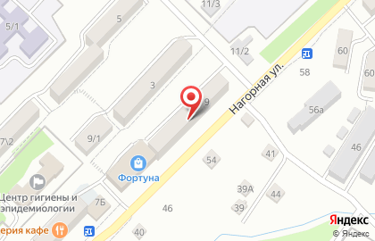Торговый центр Фортуна на Нагорной улице на карте