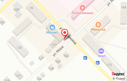 Магазин Красное & Белое на улице Мира в Верхнеуральске на карте