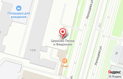 Храм Петра и Февронии на карте