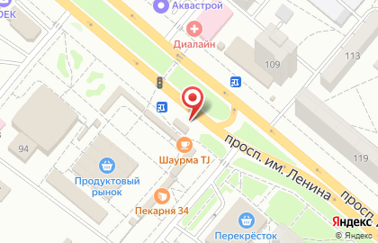 Сеть ветеринарных аптек, ИП Чулкова Г.Б. на проспекте Ленина на карте
