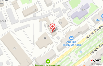 Автошкола Автолюбитель на проспекте Ленина на карте