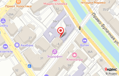 Казань на Кремлёвской на карте