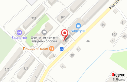 Салон-парикмахерская Фортуна на Нагорной улице на карте