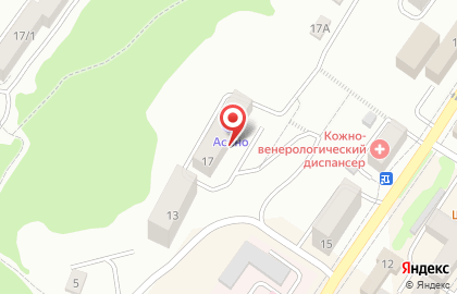 Гостиница Асино в Южно-Сахалинске на карте
