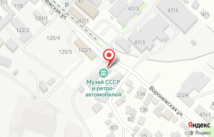 Музей ретро автомобилей на Воронежской улице на карте