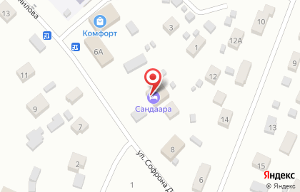 Гостиница Сандаара на карте