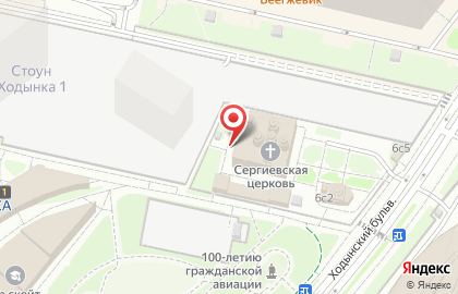 Храм преподобного Сергия Радонежского в Москве на карте