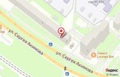 Школа-студия Lash Bar на улице Сергея Акимова на карте