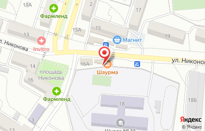Киоск по продаже фруктов и овощей в Комсомольском районе на карте