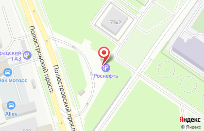 Роснефть на метро Лесная на карте