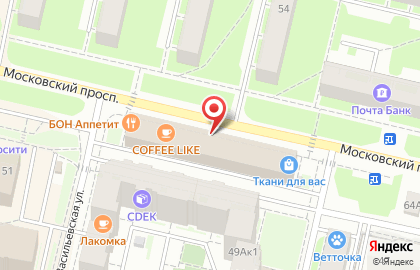 Автосалон На Московском на Московском проспекте на карте