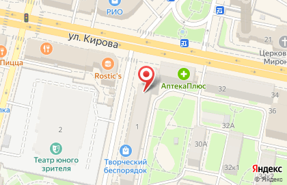 Золотой ломбард на улице Кирова на карте