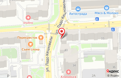 Магазин канцелярских товаров Штрих в Железнодорожном районе на карте