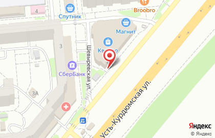 Пиццерия Додо Пицца на Усть-Курдюмской улице на карте