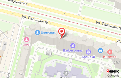 Банкомат Банк Санкт-Петербург на улице Савушкина, 124 к 1 на карте