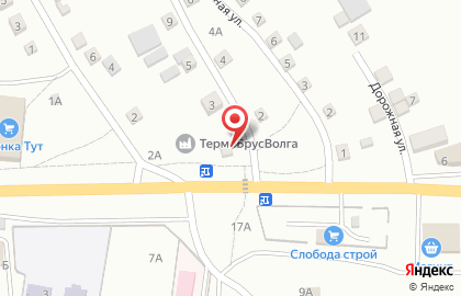 Шиномонтажная мастерская на Мирной улице на карте