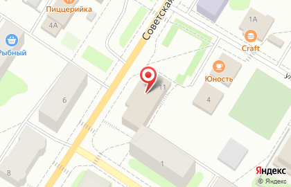 Микрокредитная компания Центр Денежной Помощи-Центр на Советской улице на карте