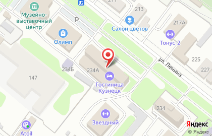 Гостиница Кузнецк на карте