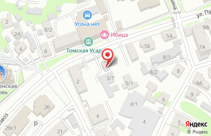 Управление Министерства юстиции России по Томской области на карте