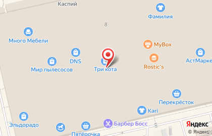 Ледовый каток в Астрахани на карте
