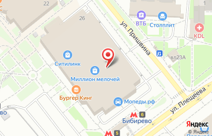 Калинка мебельная фабрика на улице Пришвина на карте