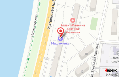Производственно-торговое предприятие Медтехника в Ленинском районе на карте