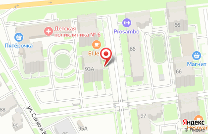 Компания ЛистОк на улице Сакко и Ванцетти на карте