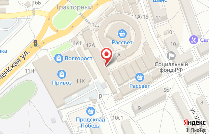 Магазин чая, кофе и табачных изделий в Волгограде на карте