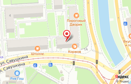 ОАО Банкомат, Альфа-Банк на улице Савушкина на карте
