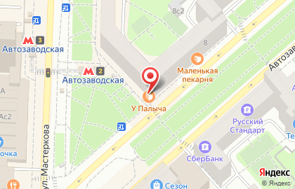 Магазин крафтовых продуктов Зорька и Милка на метро Автозаводская на карте