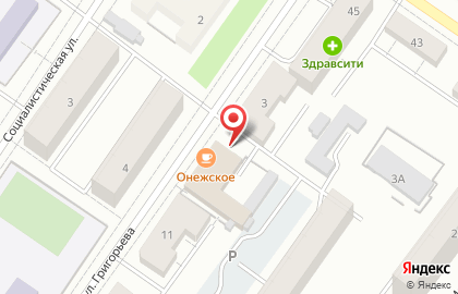 Киоск по продаже фруктов и овощей на улице Григорьева на карте
