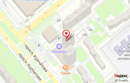 Продовольственный магазин Эффект на карте
