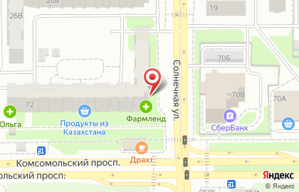 Магазин бытовой химии Космея в Курчатовском районе на карте