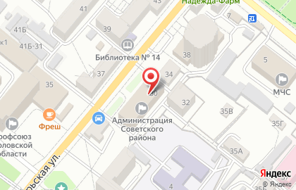 Банкомат АКБ Московский Индустриальный банк, Орловский филиал на Октябрьской улице, 30 на карте