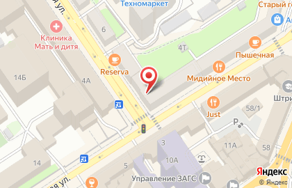 Русич на Средне-Московской улице на карте