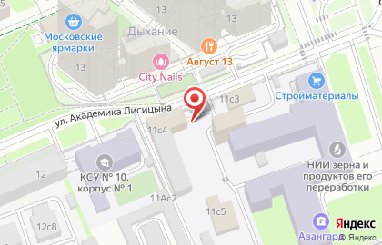 Автомойка Водолей в Тимирязевском районе на карте